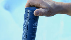 FROG EASE in-line mineral cartridge in hot tub water delivers clear results.