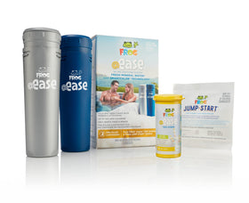 FROG @Ease in-line sanitizing system installed in a 600-gallon hot tub for easy maintenance.