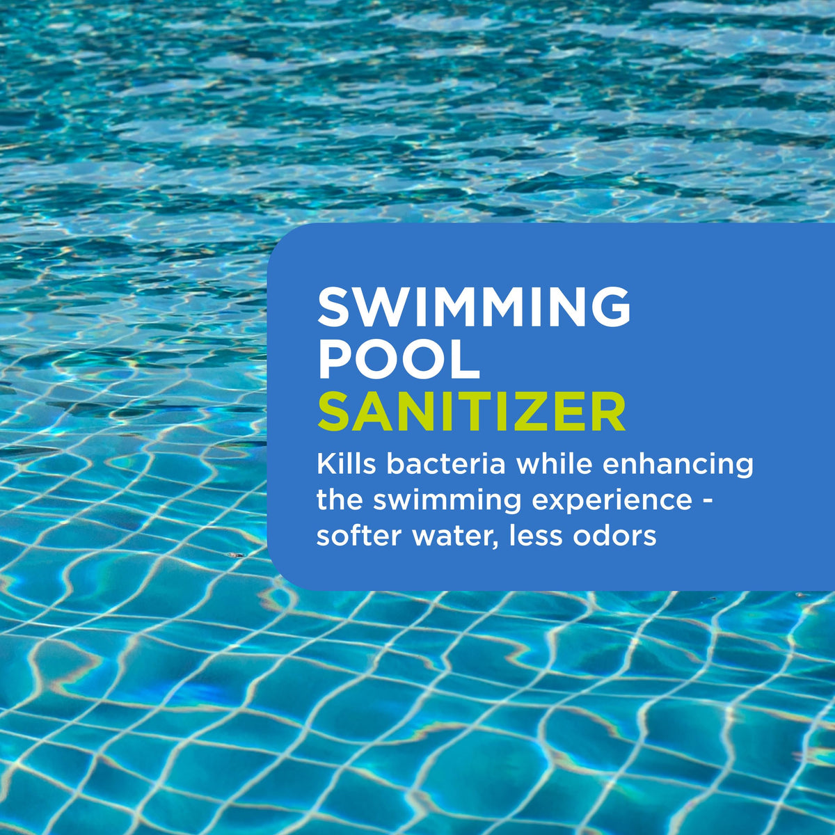 Float in pool maintaining water clarity and balance.