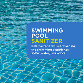 Float in pool maintaining water clarity and balance.