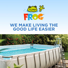Ready-to-use pool care with Flippin’ Frog system.