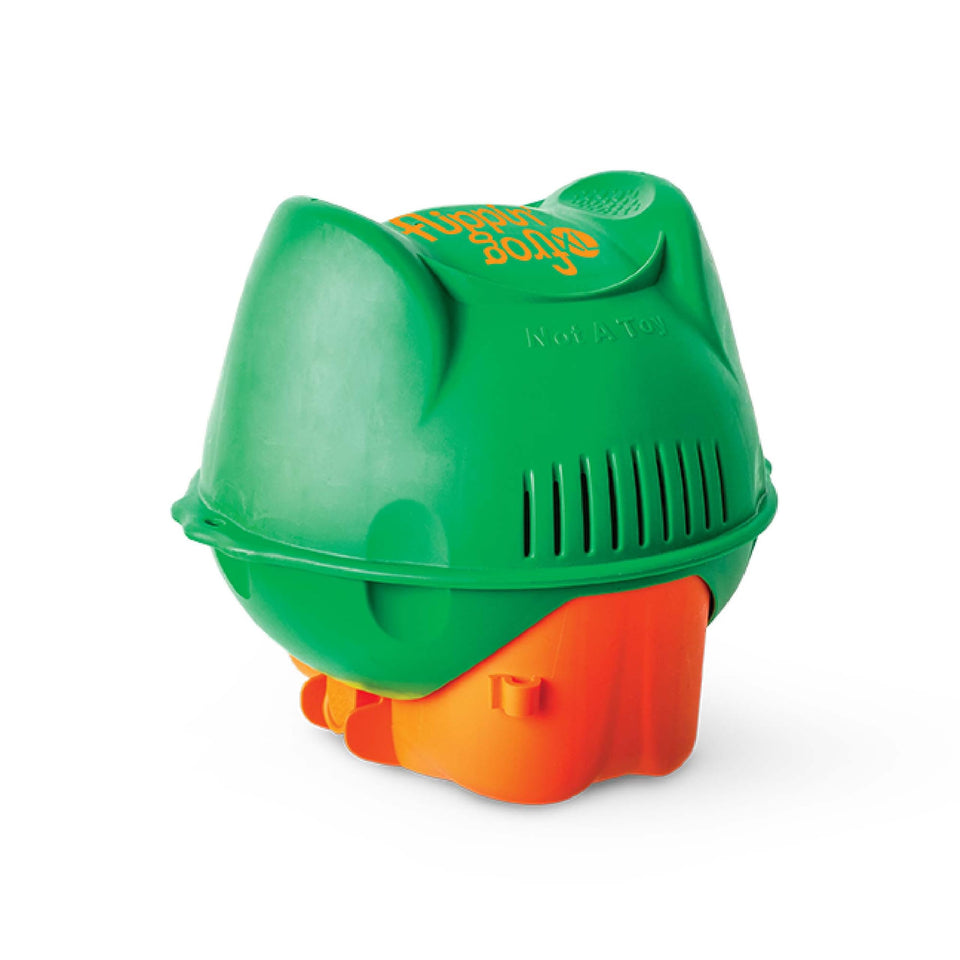FROG Flippin' XL floating sanitizer bottle pours minerals into pool water.