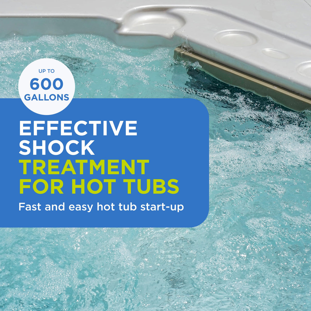 FROG Jump Start achieving baseline chlorine levels after hot tub fill.