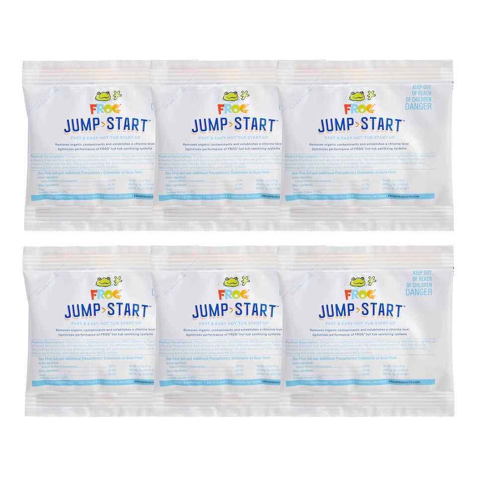 FROG Jump Start hot tub packet ready to use for quick chlorine start