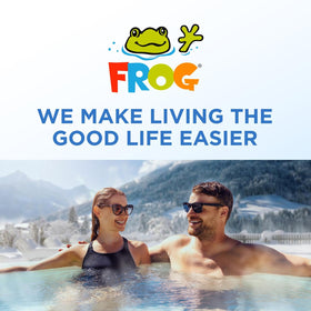 FROG JumpH packaging display showing durable 2 lb bottle for storage