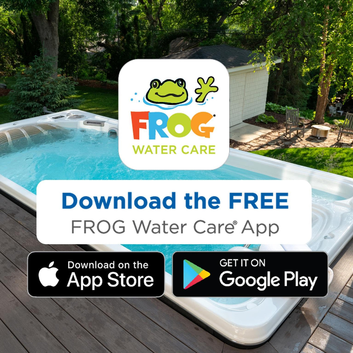 FROG Maintain for Swim Spas compatible with many chemicals.