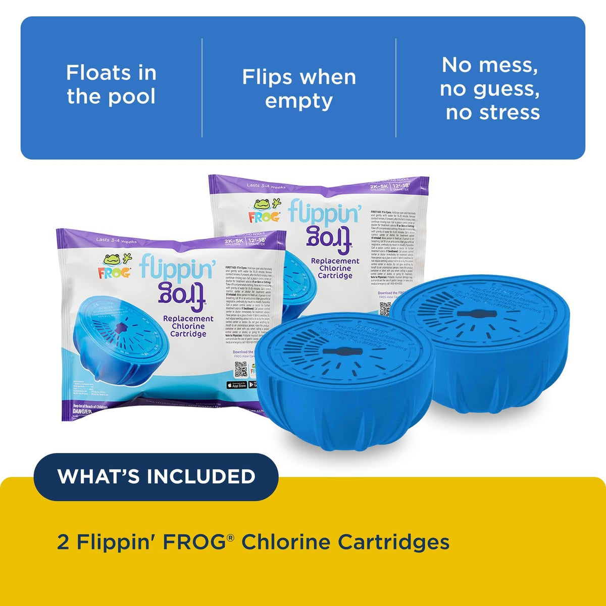 FROG mineral cartridge works with chlorine cartridges to reduce chemical use