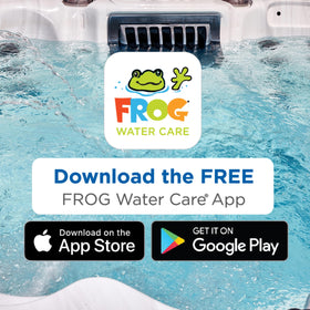 FROG Pipe & Jet Cleanser spa-water appearance suggests brighter water.