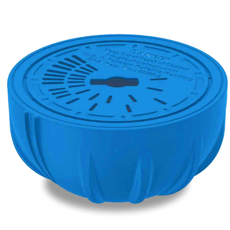 FROG replacement chlorine cartridge ready for quick pool sanitizing