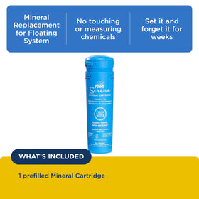 FROG Serene floating system with prefilled cartridge for easy setup.