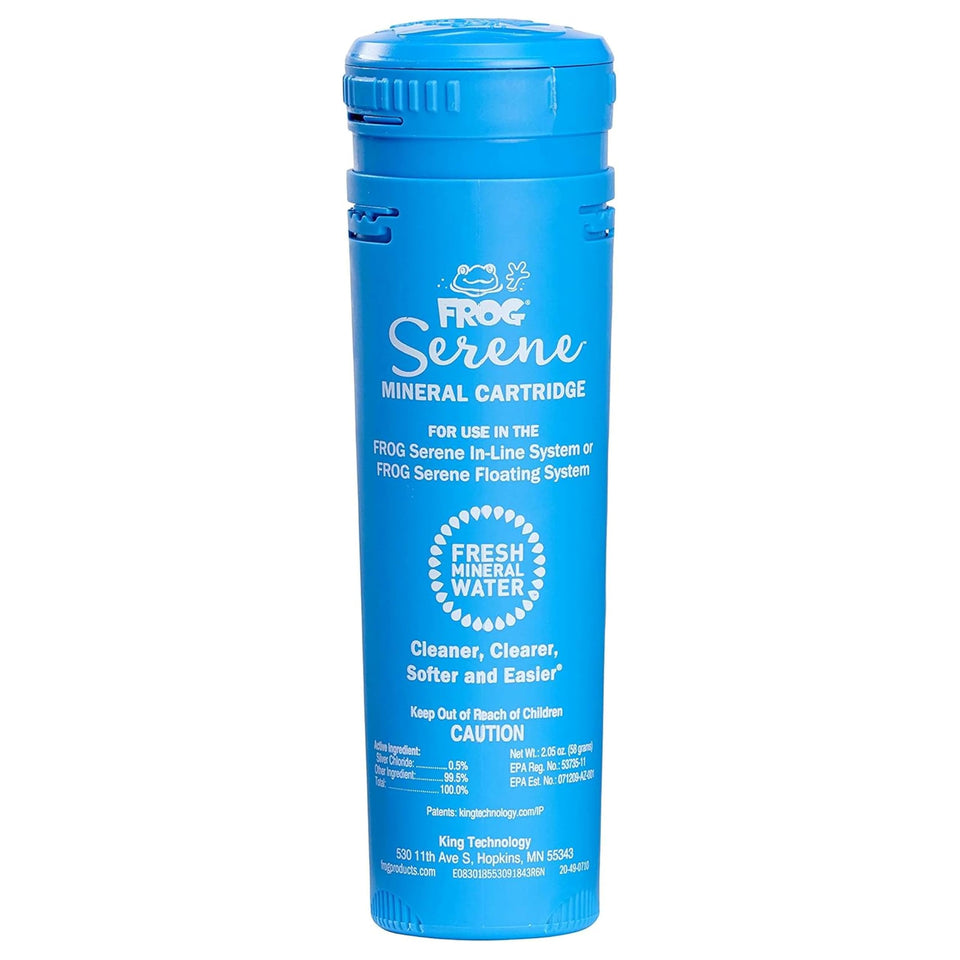 FROG Serene replacement mineral cartridge pack for quick hot tub maintenance.
