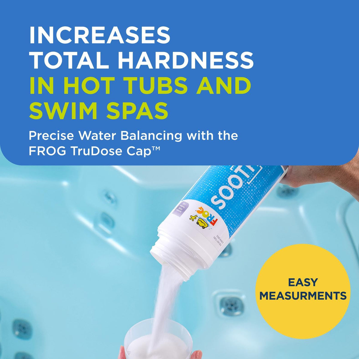 FROG Soothe-trudose-cap shown for precise, spill-free dosing.