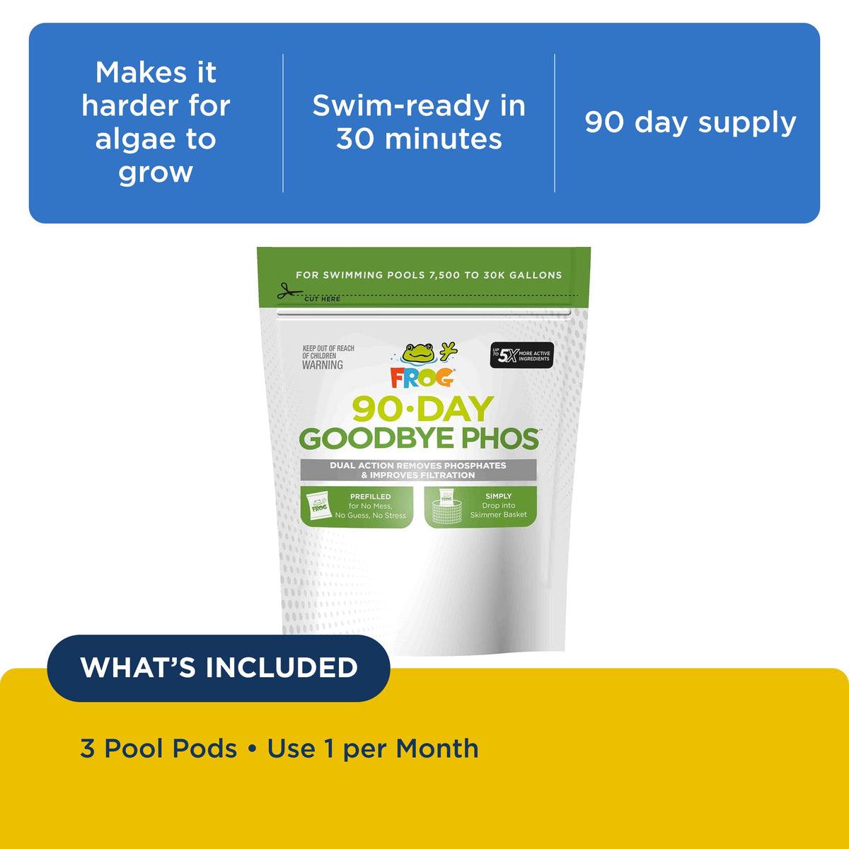 FROG three-pods package for pools 7,500–30,000 gallons
