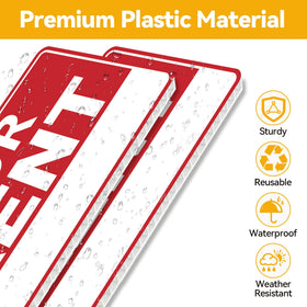 Frohllia corrugated plastic sign offers all-weather durability