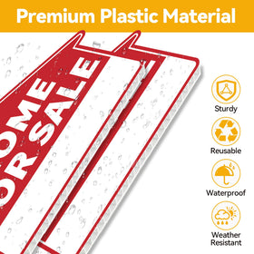 Frohllia directional arrow sign guides buyers toward your property