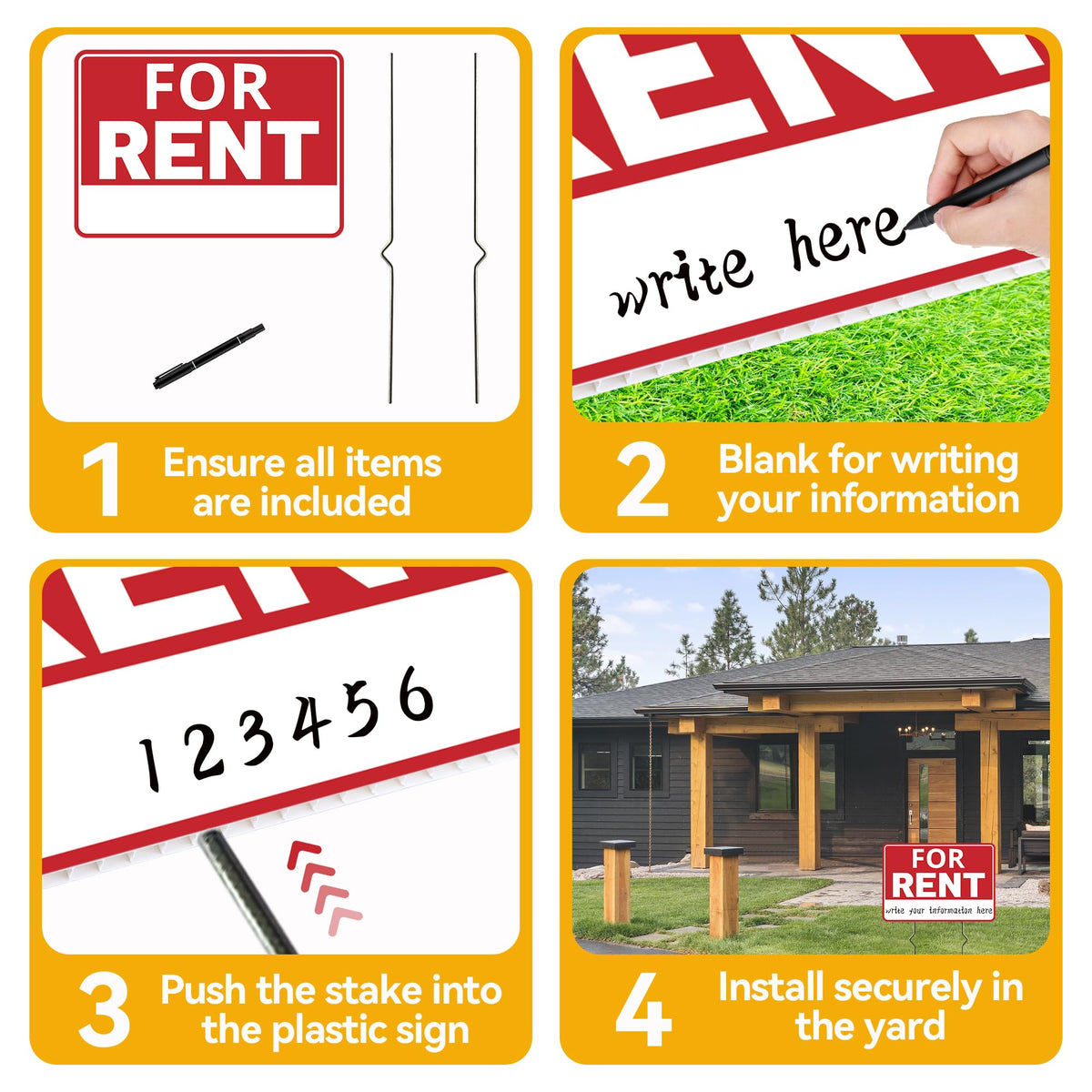 Frohllia for-sale sign features reflective lettering for day and night readability