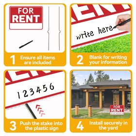 Frohllia for-sale sign features reflective lettering for day and night readability