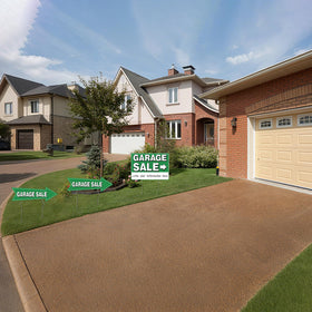 Frohllia four-pack saves time with multiple ready-to-stake signs.