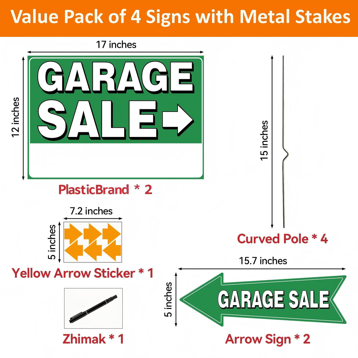 Frohllia weatherproof sign withstands outdoor conditions for long use.