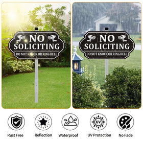 Easy-install Frohllia sign kit includes stake, screws, and manual