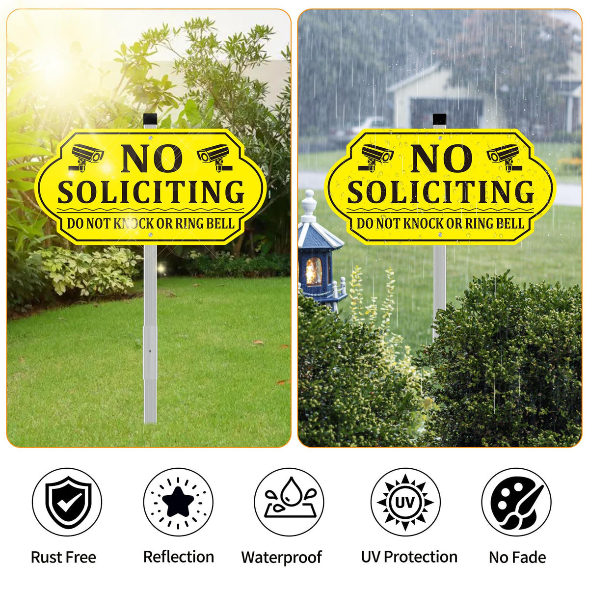 Frohllia sign with high-contrast visibility for day and night use
