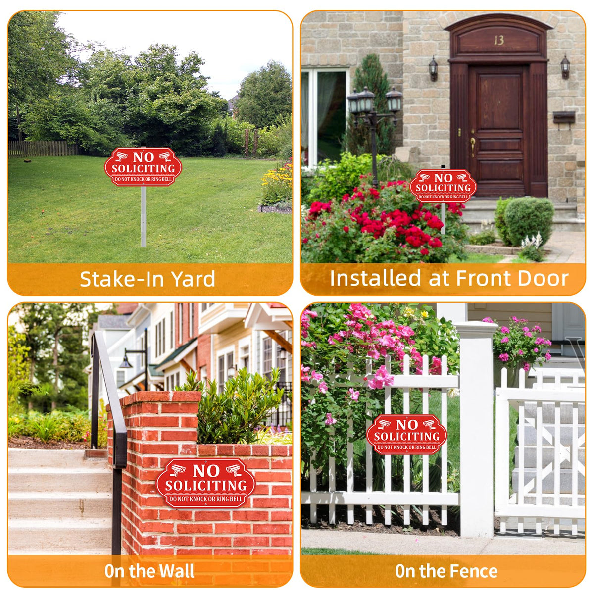 Frohllia yard sign with 28-inch stake enhances outdoor durability in wind and rain