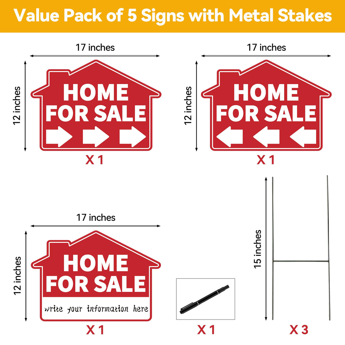 Frohllia signs have blank spaces to add dates or contact details