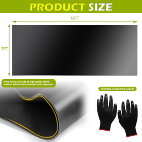 Froidesente pond liner 20-mil puncture-resistant, enhances water retention for koi ponds.