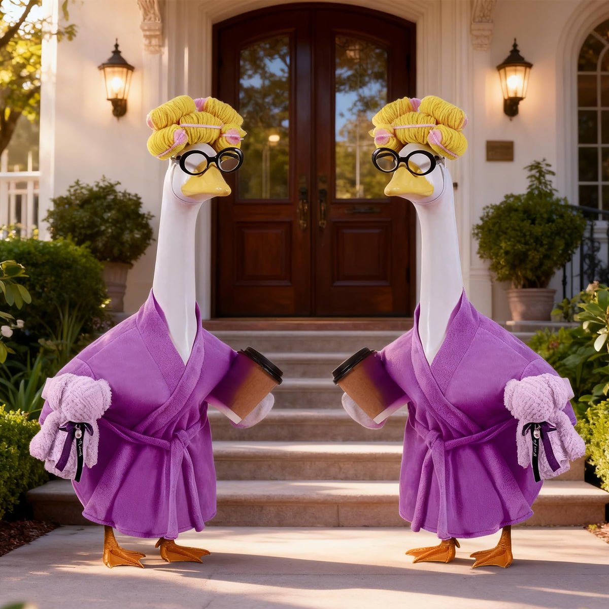 Froklic porch goose ensemble styling ideas for lawn, terrace, and porch