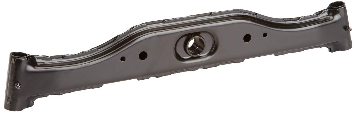 Close-up of Husqvarna 532418168 welded front axle for OEM replacement compatibility.