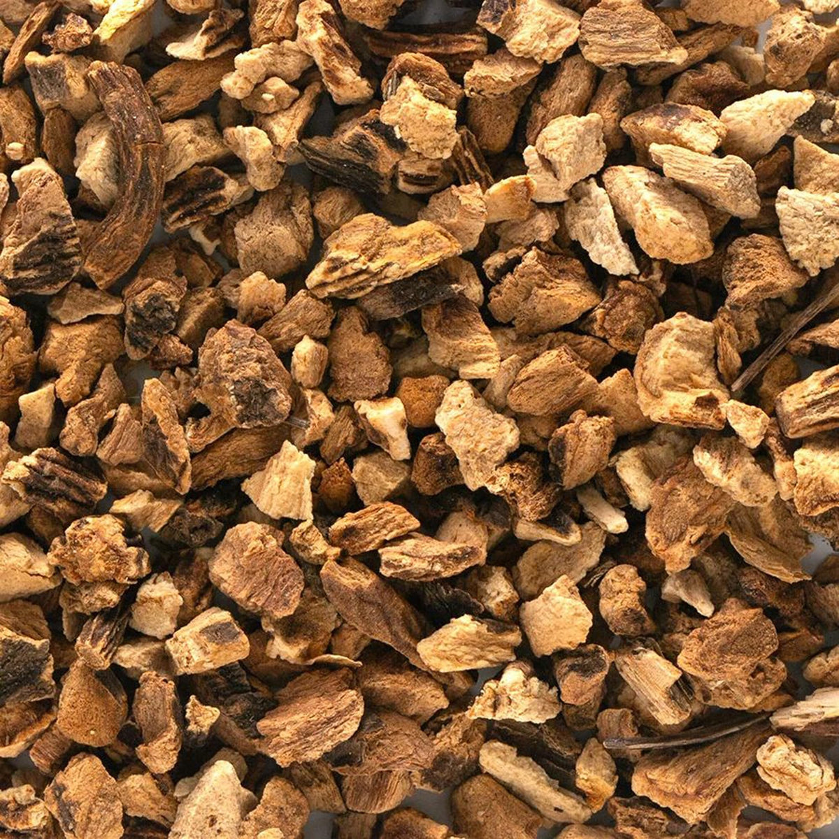Frontier Co-op gentian root tea blend setup highlighting natural bitterness