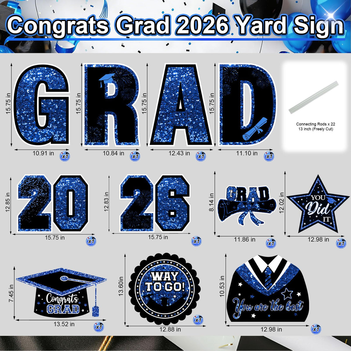Froova 2026 numbers lawn signs boost outdoor visibility