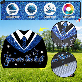 Froova diploma with blue bow sign accents award moments