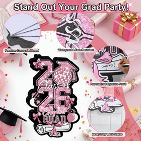 Froova front-yard display elevates entrance with vibrant pink-themed design.