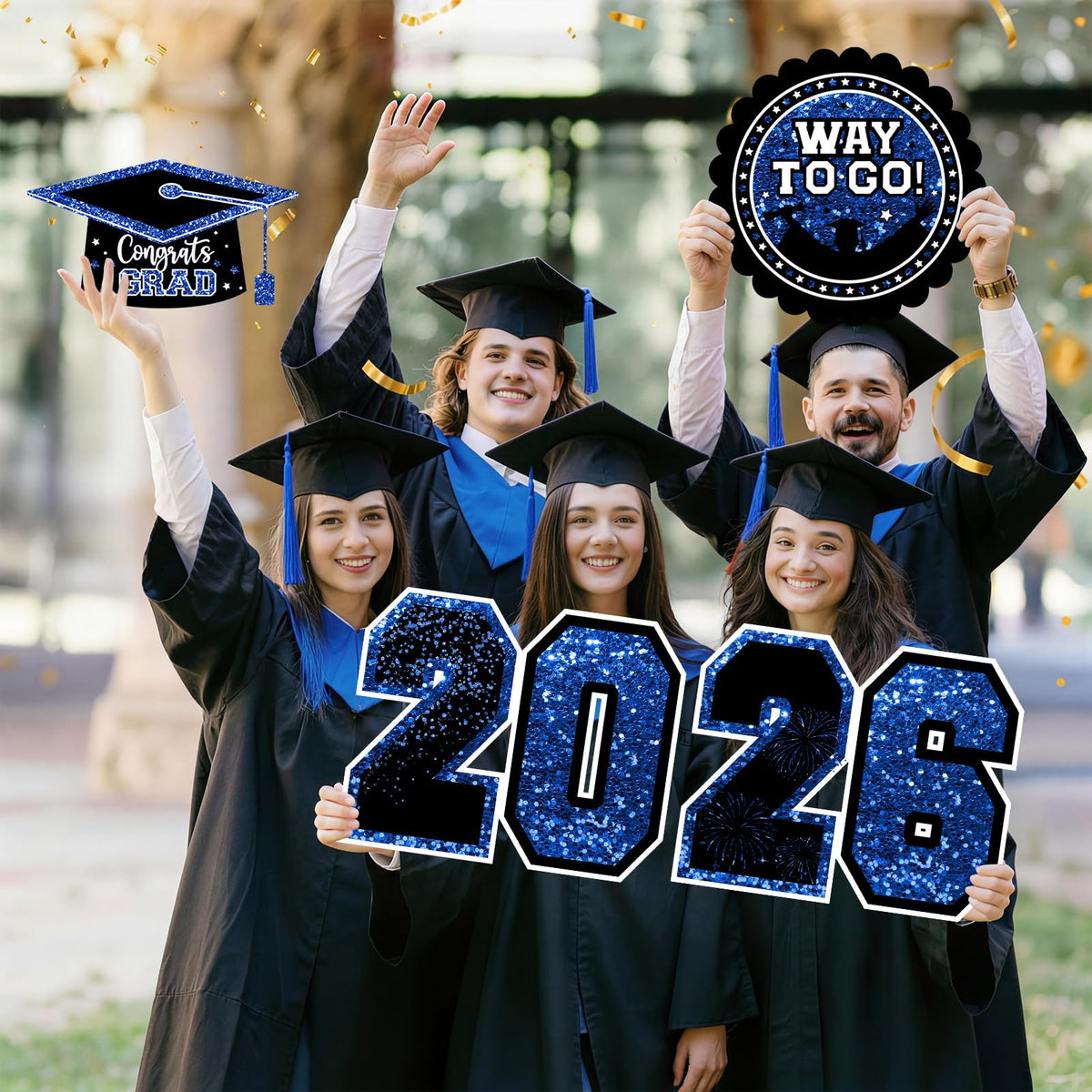 Froova outdoor graduation yard display for reusable celebration decor