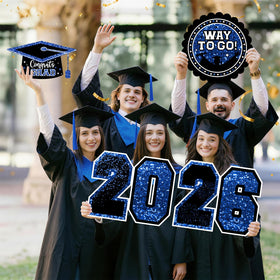 Froova outdoor graduation yard display for reusable celebration decor