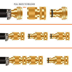 FRQNTKPA 3-4 inch threaded connection ideal for quick hose changes.
