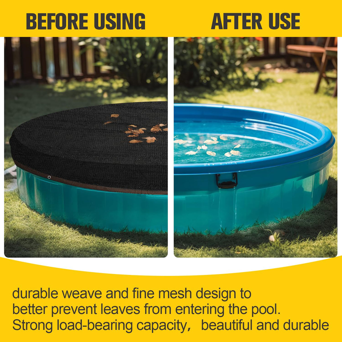 Frtzal Net helps reduce skimmer clogs and pump strain.