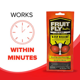 Up to four months of protection with Fruit Fly BarPro on display.