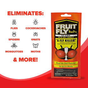 Outdoor patio setup featuring Fruit Fly BarPro for continuous protection.