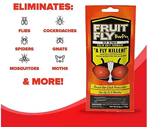 Fruit Fly BarPro strip covers a usable 5x5x8 ft area.
