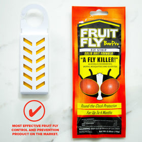 Fruit Fly BarPro strip in a trash area provides continuous protection.