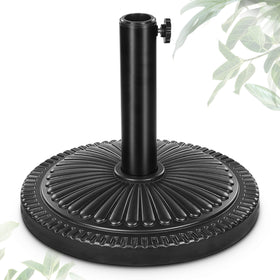 FRUITEAM 15-inch round umbrella base with sunflower pattern provides stable support for patios