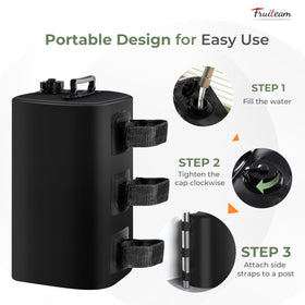 FRUITEAM foldable weights store flat for easy transport.