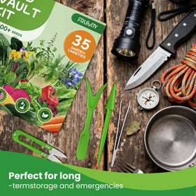 Fruivity ergonomic seed dibber ensures accurate planting depth.