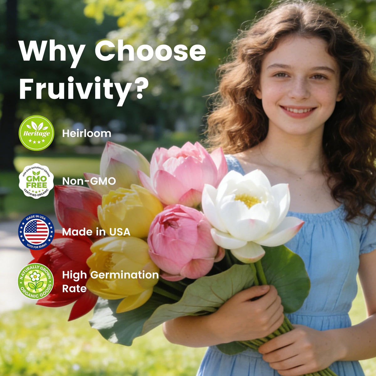 Fruivity seeds placed in water feature creating tranquil garden accents