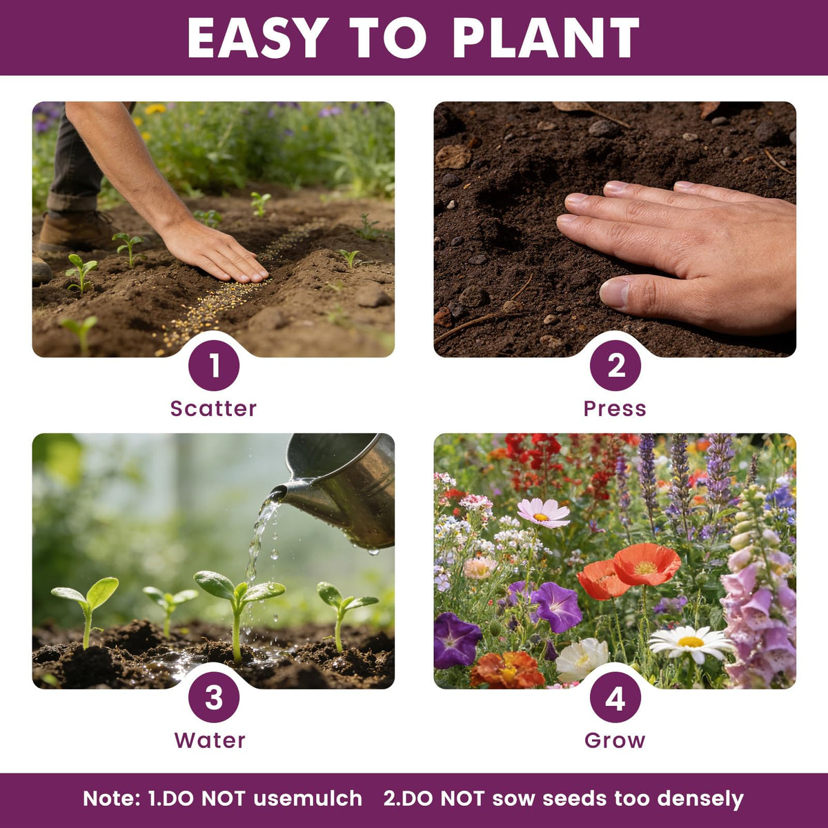 Fruivity high germination seeds offer quick sprouting in 7–20 days.