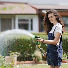 FrutPunch hose withstands moderate pressure for efficient cleaning and watering tasks