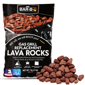 FryOilSaver lava rock shows even heat distribution for consistent cooking.