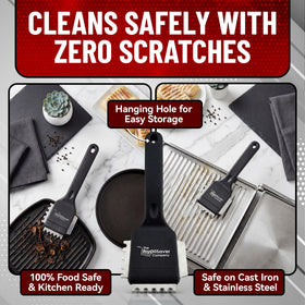 THE FRYOILSAVER COMPANY Panini Brush rinse-clean design simplifies post-use maintenance.